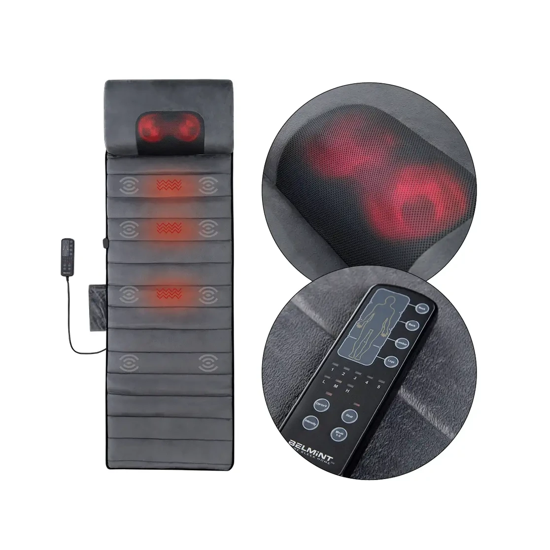 Esteira de massagem Vibro Neck Shoulder — pescoço, costas, lombar e pernas